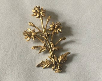 1985 MMA Metropolitan Museum Of Art Flower Pin Brooch