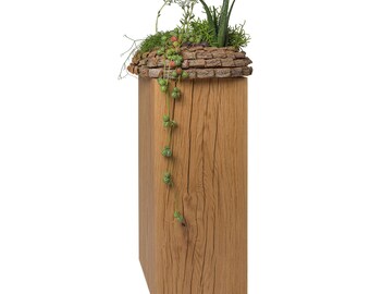 Dekosäule Solid wood pedestal pillar tree