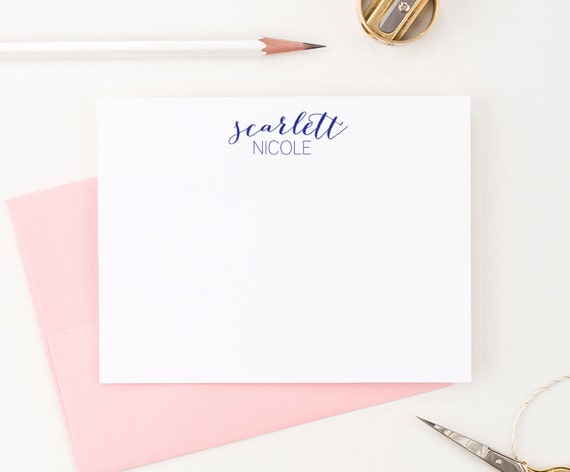 Personalized Stationery    Calligraphy Stationary