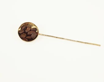 Brass or Copper Coffee spoon - Kitchen spoon - Photo prop spoon - Wedding gift - Metal spoon Victoria Vancouver Island BC Canada