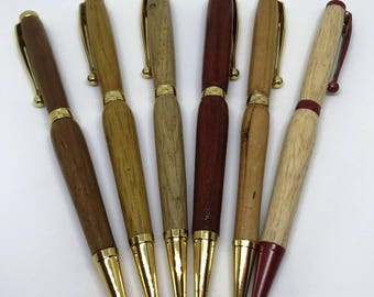 Wooden Pens - Slimline Various Woods and Fittings