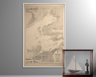 Loch Kishon, Plockton | Old Map of Plockton – Print – Loch Carron, Kishon (Kishon Loch), Kishorn, Plockton Highlands of Scotland