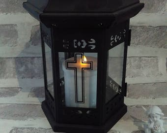 memorial candle holder,metal memorial lantern,grave lantern, grave candle holder, Memorial Graveside Vigil, Candle Holder,Lantern