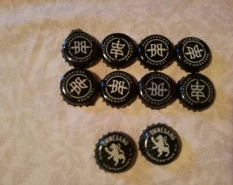 Ommegang Breckenridge Brewery Black Beer Bottle Caps Craft Jewelry Supplies Projects Beer Bottle Caps