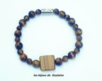 bracelet stone tiger eye for man