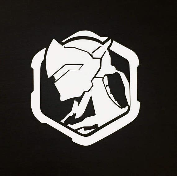 Genji Profile Spray Overwatch Decal Sticker Vinyl Car