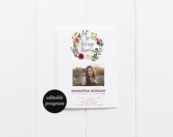 <strong>Free Download Funeral Program Template</strong> - @PDFelement Modern funeral program template