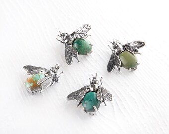Pre- Order Don't Bug Me Turquoise Sterling Silver Pin Brooch