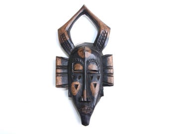 African mask, african art, wooden mask, african decor, africa, tribal mask, mask, home decor, tribal art, african, wood mask,vintage african