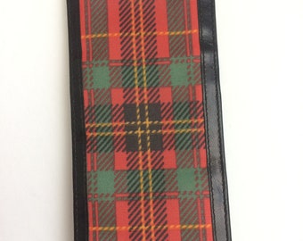Vintage 1960s Farc Pele Tartan Glasses Case