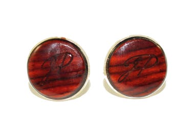 Cocobolo Wood Cufflinks