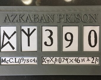 Azkaban sign Harry Potter decor printable PDF FILES Prison