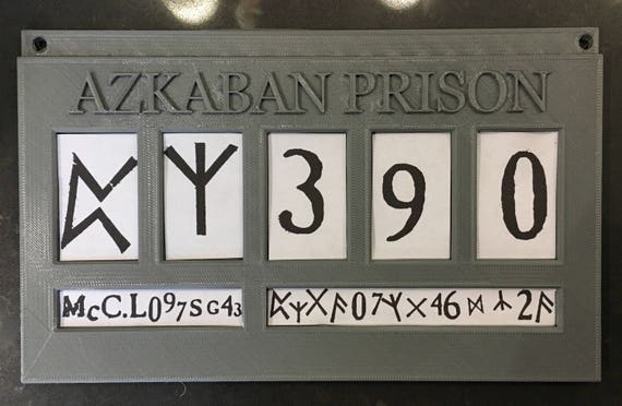 Harry Potter Azkaban Prison Sign Sirius Black/Bellatrix