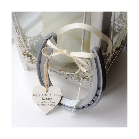 Personalised custom designed lucky horseshoe gift A unique
