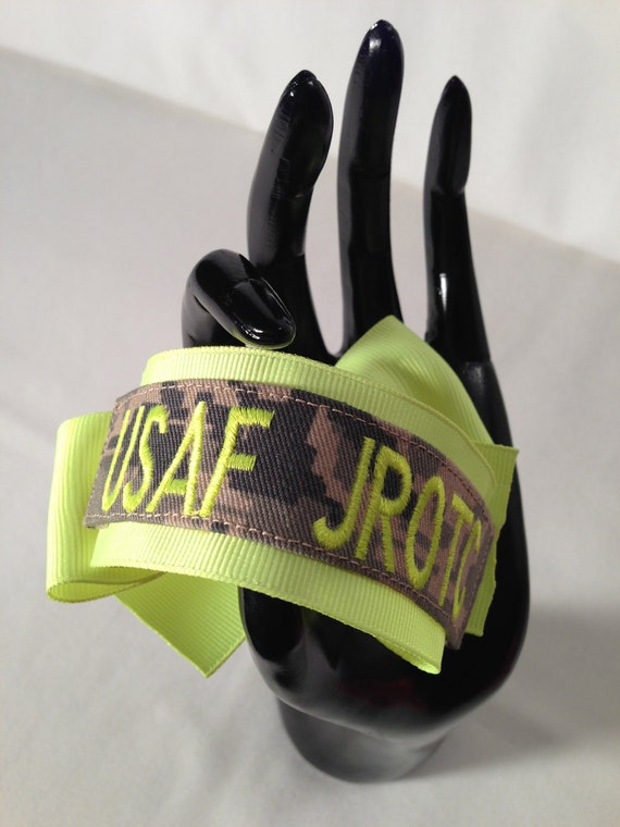 Items similar to military abu name tape USAF JROTC bracelet on Etsy