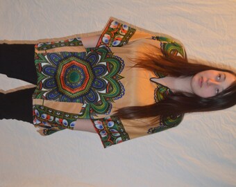 Vintage Hippie Boho Pullover Top / Tunic