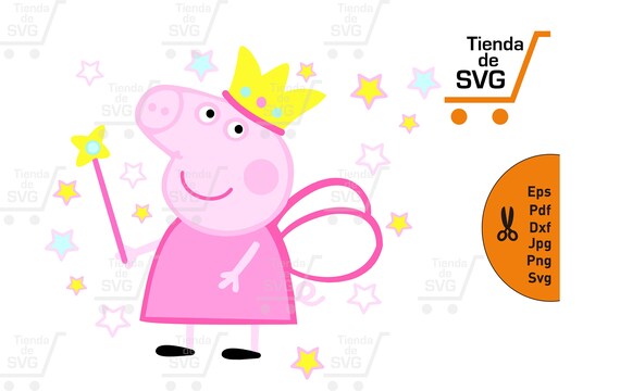 Download PEPPA PIG svg crown svg svg Peppa pig Peppa Pig Birthday