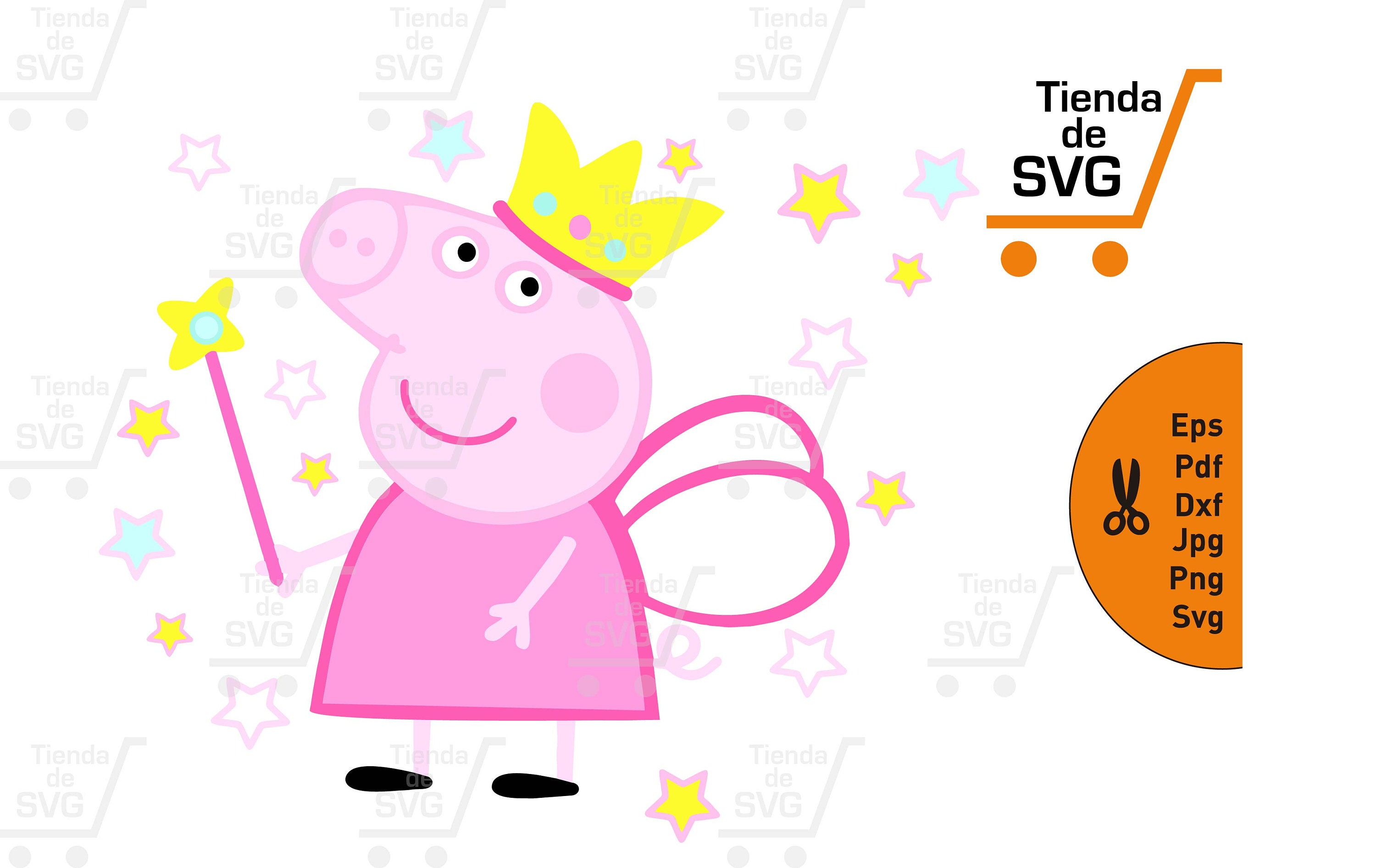 Download PEPPA PIG Svg Krone Svg Svg Peppa Schwein Peppa Pig