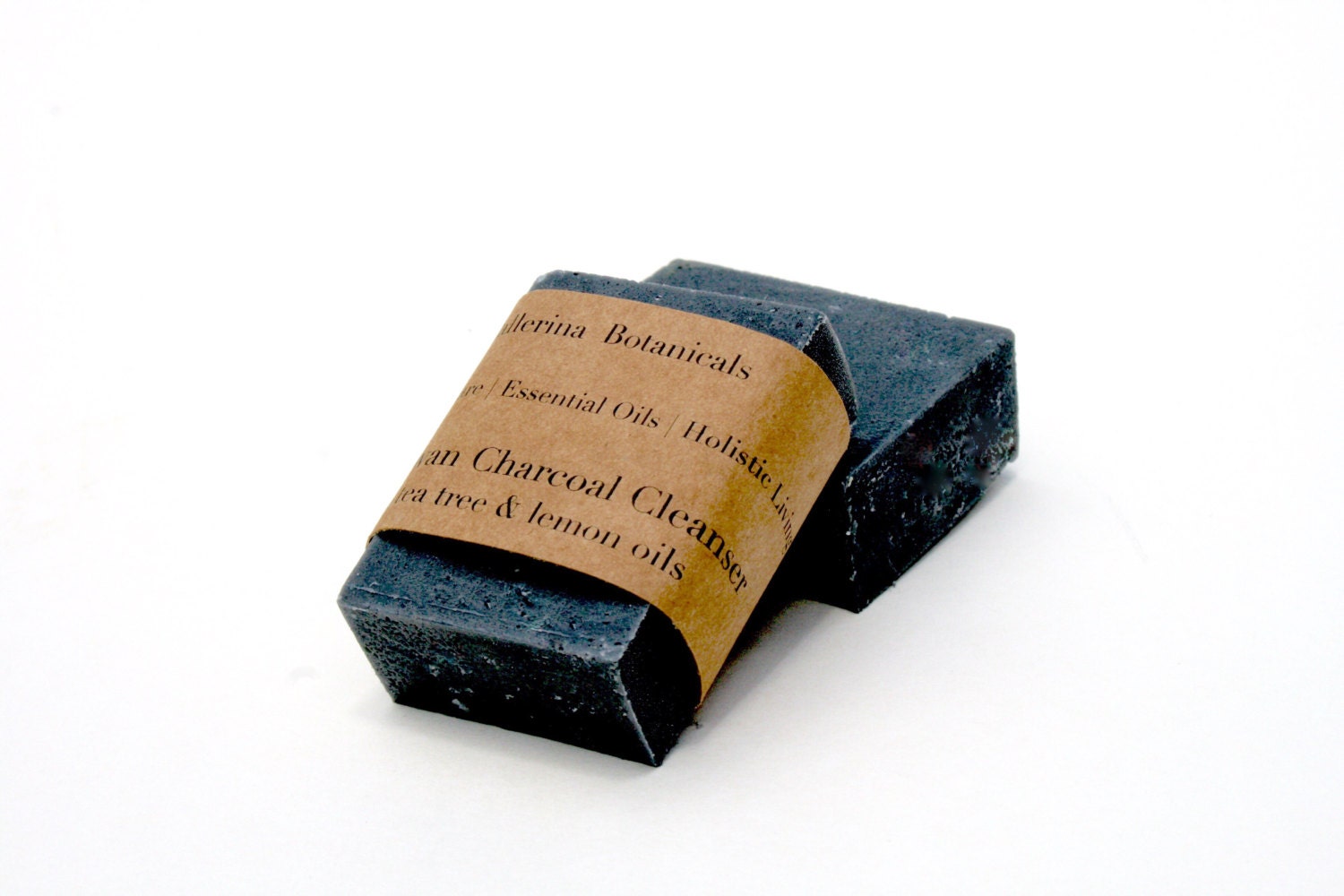 Charcoal Soap With Lemon & Tea Tree Essential Oils and Activated