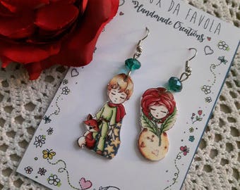 LITTEL PRINCE Earrings, piccoloprincipe orecchini, Bijoux da Favola, Fairy Jewellery, orecchini favole