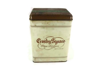 Vintage Crosby Square Tobacco Tin Empty