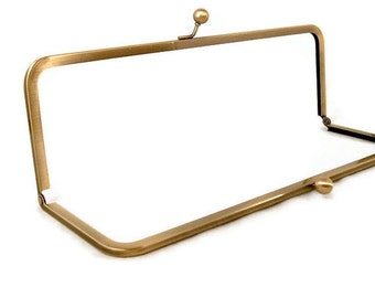 12 x 4 Antique Brass Purse Frame FREE U S SHIPPING