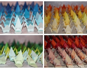 100 Origami Cranes - Japanese Paper - Size S
