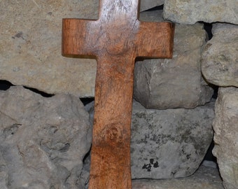 Wood Cross; Rustic Decor; Wood Wall Cross; Mesquite Wall Cross; Military Graduation Gift; Graduation; Confirmation; Free Ground Shipping USA