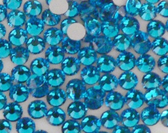 2mm Flatback Blue Rhinestones 10,000 pieces Non-Hotfix, Loose, Nail Art, Decoden
