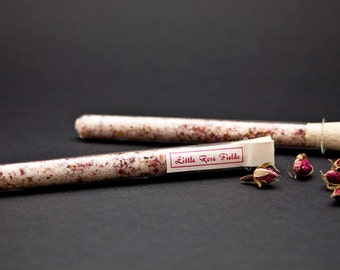 Rose Sugar - organic raw cane sugar with Rosa damascena flowers