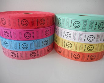 Smiley Face Raffle Tickets