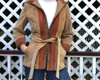 70's Tri-color Suede Jacket
