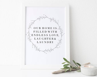 Laundry Print Bible Verse Print Laundry Room Decor
