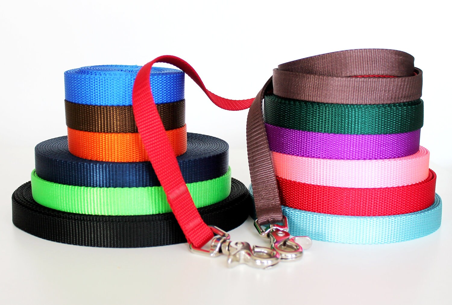 Naked Dog Leash Nylon bing Pet Lead 5/8 inch 3/4 inch 1