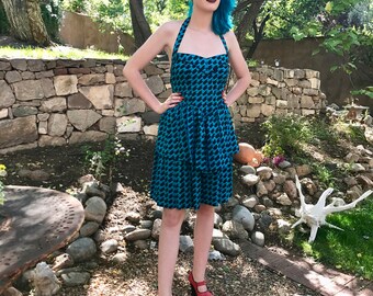 90's Rockabilly Bombshell Halter Dress