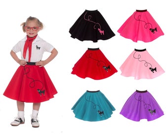 SMALL Child (4-6) 50's POODLE SKIRT