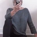 Aran Garter Stitch Tee Sweater. PDF Knitting Pattern to Download