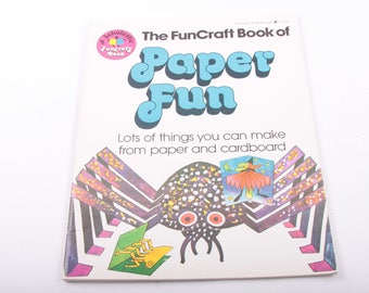 Paper Fun, Funcraft Book, Kid's Crafts, How To, Scholastic, Illustrated, Vintage, Children's Book ~ The Pink Room ~ 170304