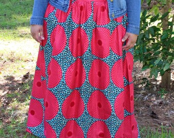 African Ankara Maxi Skirts (3 Options)