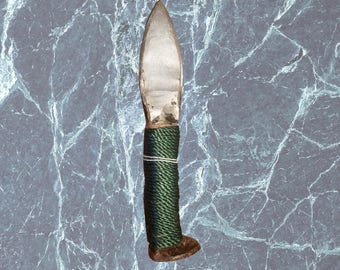 Railroad Spike Leaf Dagger Knife