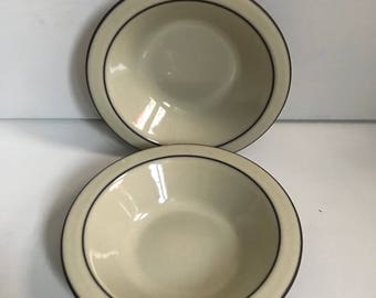 Two Hornsea Cornrose Bowls 6.5 inches Diameter
