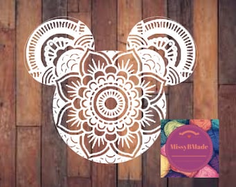 FREE SHIPPING Mouse Mandala boho car decal sticker