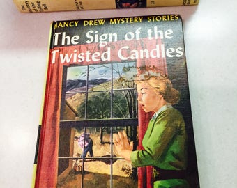 Vintage Nancy Drew Mystery Book The Sign of the Twisted Candles 25 Chapters 9 in Series Carolyn Keene
