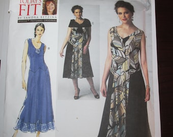 Vogue V1391 Sandra Betzina Today's Fit Sleeveless DRESS and Capelet One Size UNCUT 1391