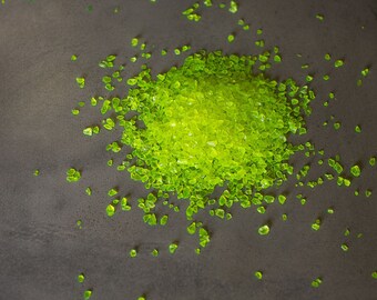 Neon Crushed glass- 1 pound bag of 2-4 mm-Small Glass Chips-Fairy Garden Paths-Recycled Glass