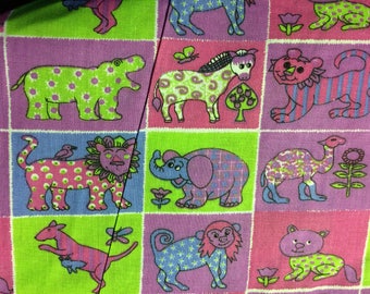 Zoo Print--Pastels 100% Cotton Fabric