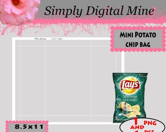 Chip bag template | Etsy