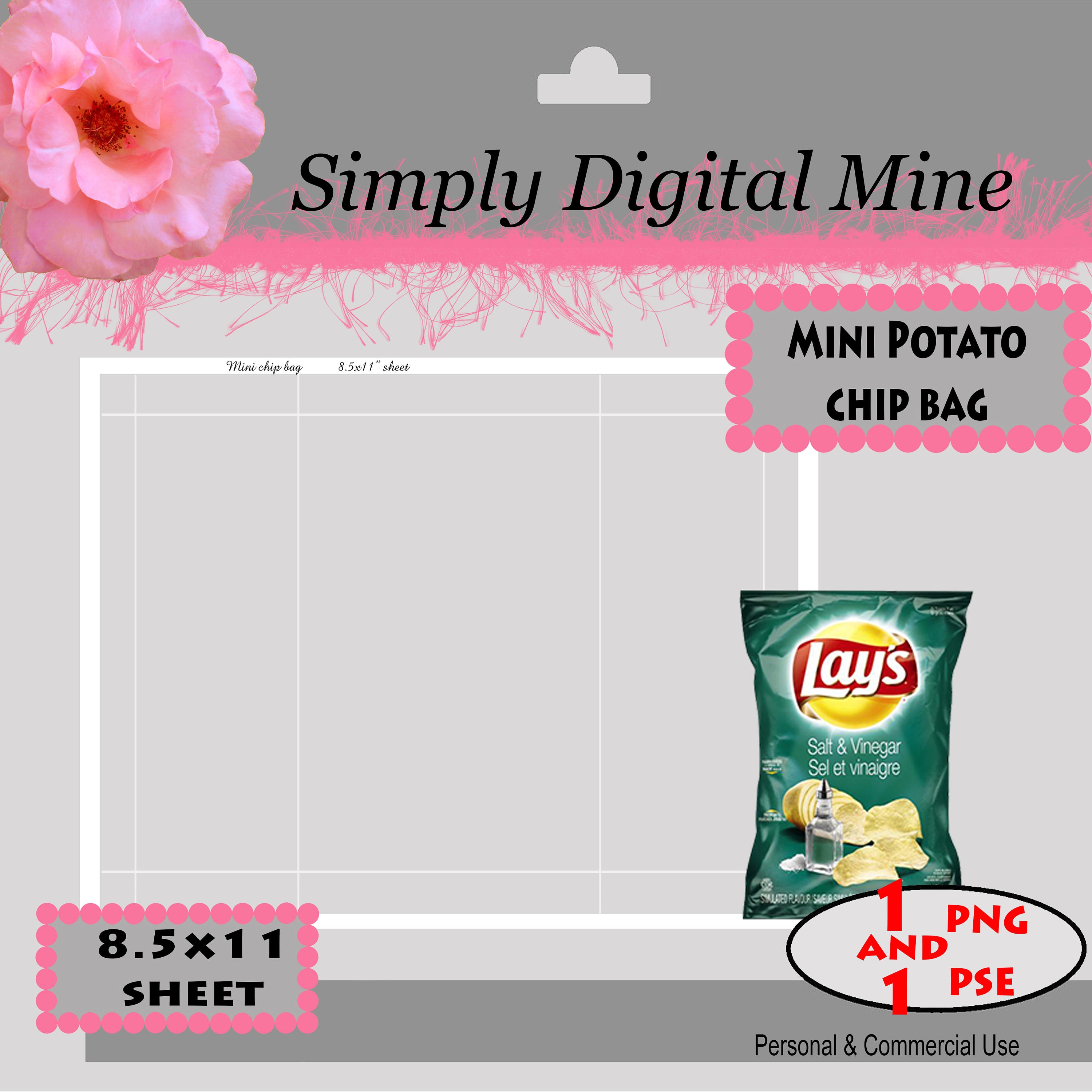 YOU Design Potato chip bag Templates