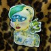 Tattooed Alien Girl Sticker
