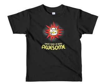 5 Year Old Birthday Shirt 5th Birthday Five Year Old Birthday Shirt 5 Whole Years Of Being Awesome Kids T-Shirt